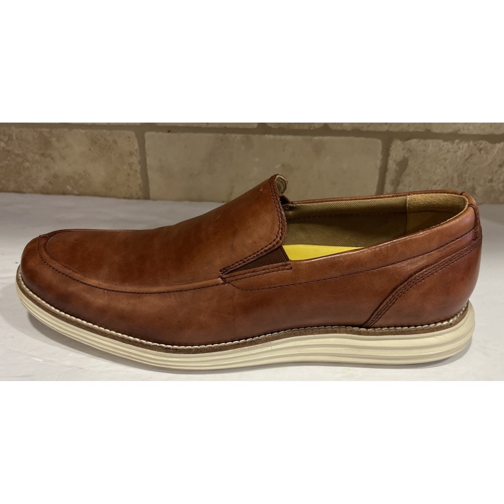 Cole Haan Shoes Mens Grand O.S. Venitian Slip On Loafer C20744 Brown 10 Nice!